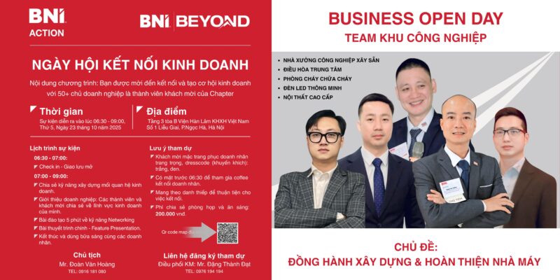 THƯ MỜI KẾT NỐI KINH DOANH – BNI ACTION – 23/10/2025